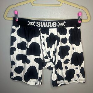 NWOT Adult Cow Print Unisex Boxer Briefs Stretch